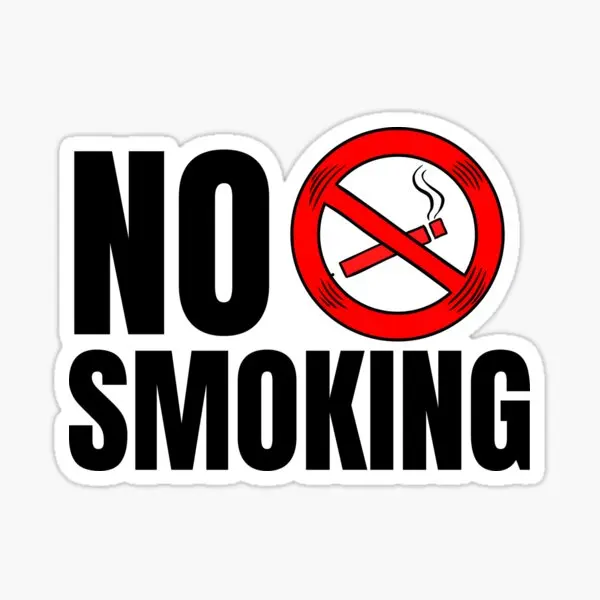 

No Smoking In This Vehicle decal Stickers Decoration Exterior Accessories For Suv Bodywork Windshield Motorcycle Laptop Phone