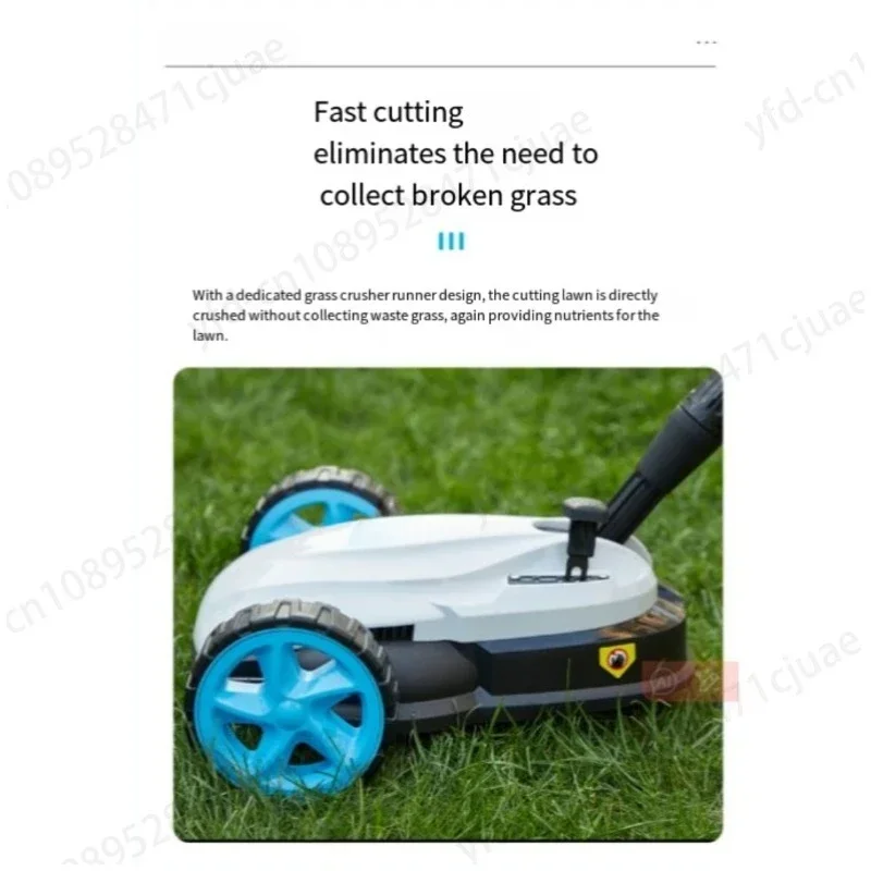 Lithium battery lawn mower Small household rechargeable brushless electric lawn mower Gardening lawn mowing