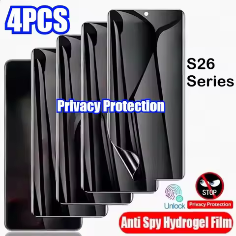 2-4Pcs Anti-Spy Hydrogel Film for Samsung S26 Pro S25 Edge S23 FE S21 S22 S24 Ultra S10Plus Galaxy Note 20Ultra Screen Protector