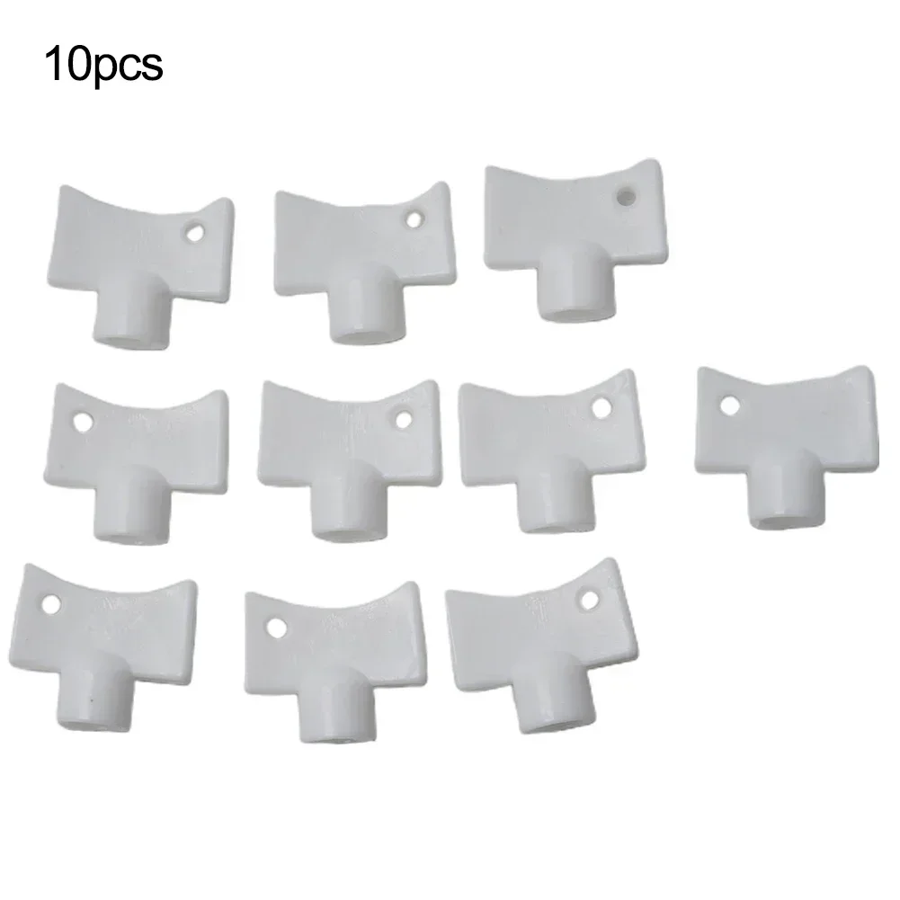 10pcs Plastic Radiator Keys Heater Bleed Key Wrench Plumbing Bleeder Key Radiator Wrench Air Vent Central Heating Tool