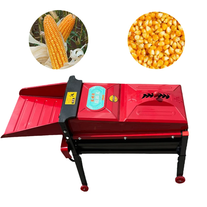 High Productivity Electric Corn Thresher with Core Motor Components Small Household Full Gear Thresher