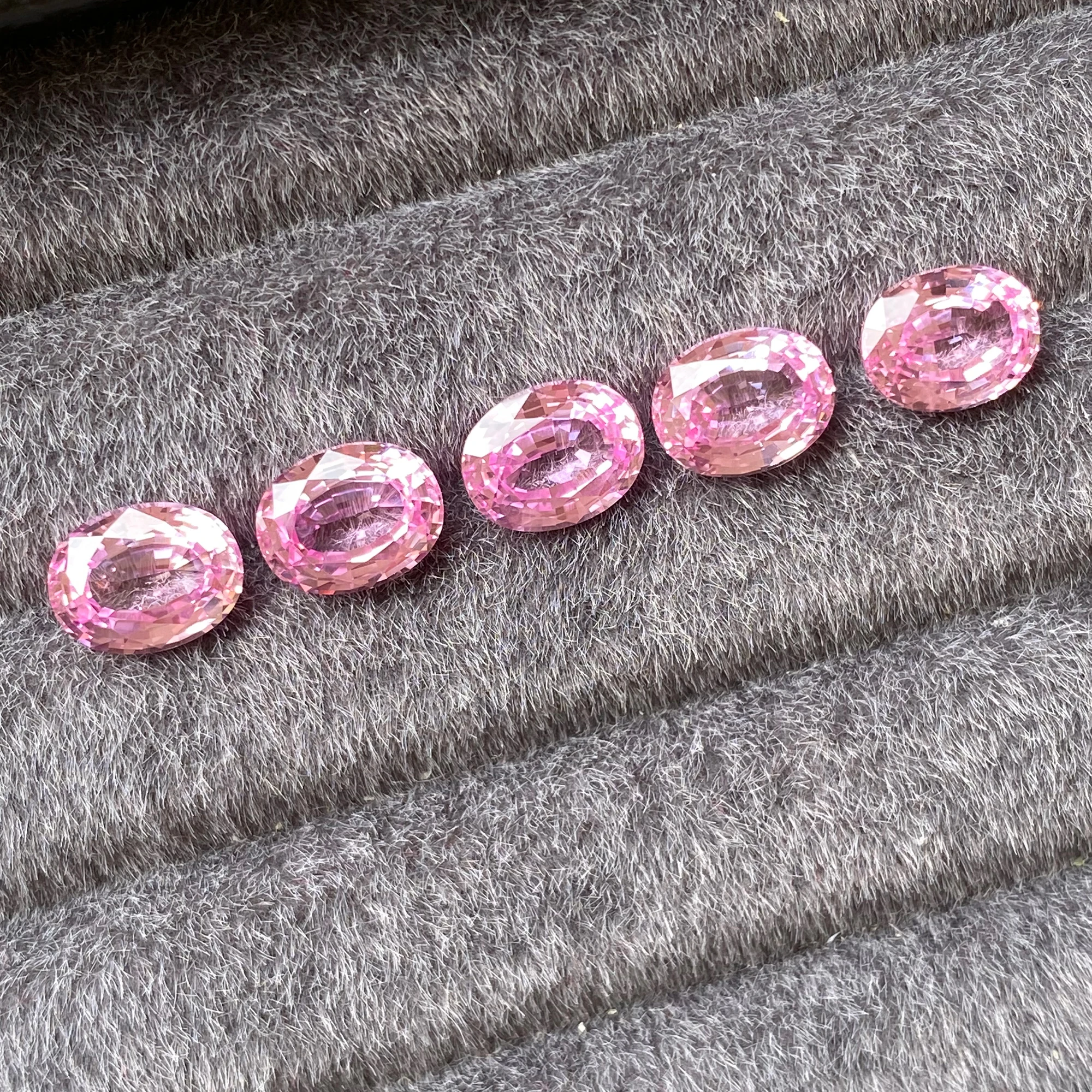 

Eme jewe Lab Grown Sapphire Cherry Blossom Розовая овальная огранка для изготовления ювелирных изделий своими руками, серьги, ожерелья, браслеты, кольца