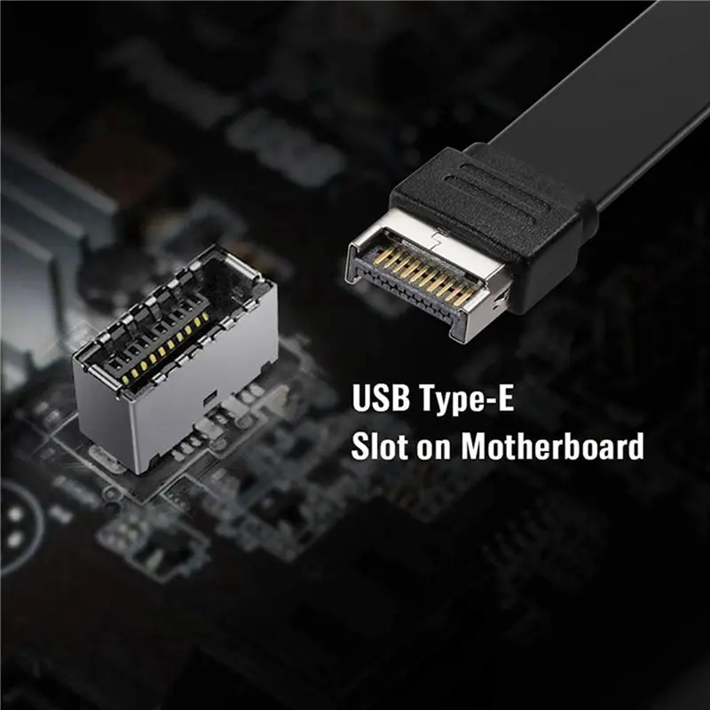 3X USB 3.1 Front Panel Type E To Type C Extension Cable ,Gen 2 (10 Gbit/S) Internal Adapter Cable,With 2 Screws (50Cm)