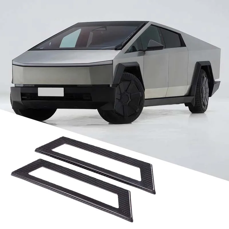 

For Tesla Cybertruck 2024+ Carbon Fiber Under Seat Air Outlet Protective Cover Car Decoration Accessories Interior Accessories