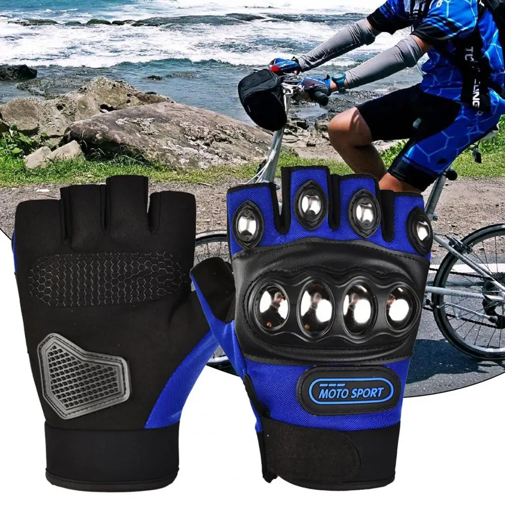 1 Pair Comfortable Lightweight Ridding Gloves Anti Slip Hands Adjustable Outdoor Sports Fighting Fitness Gloves