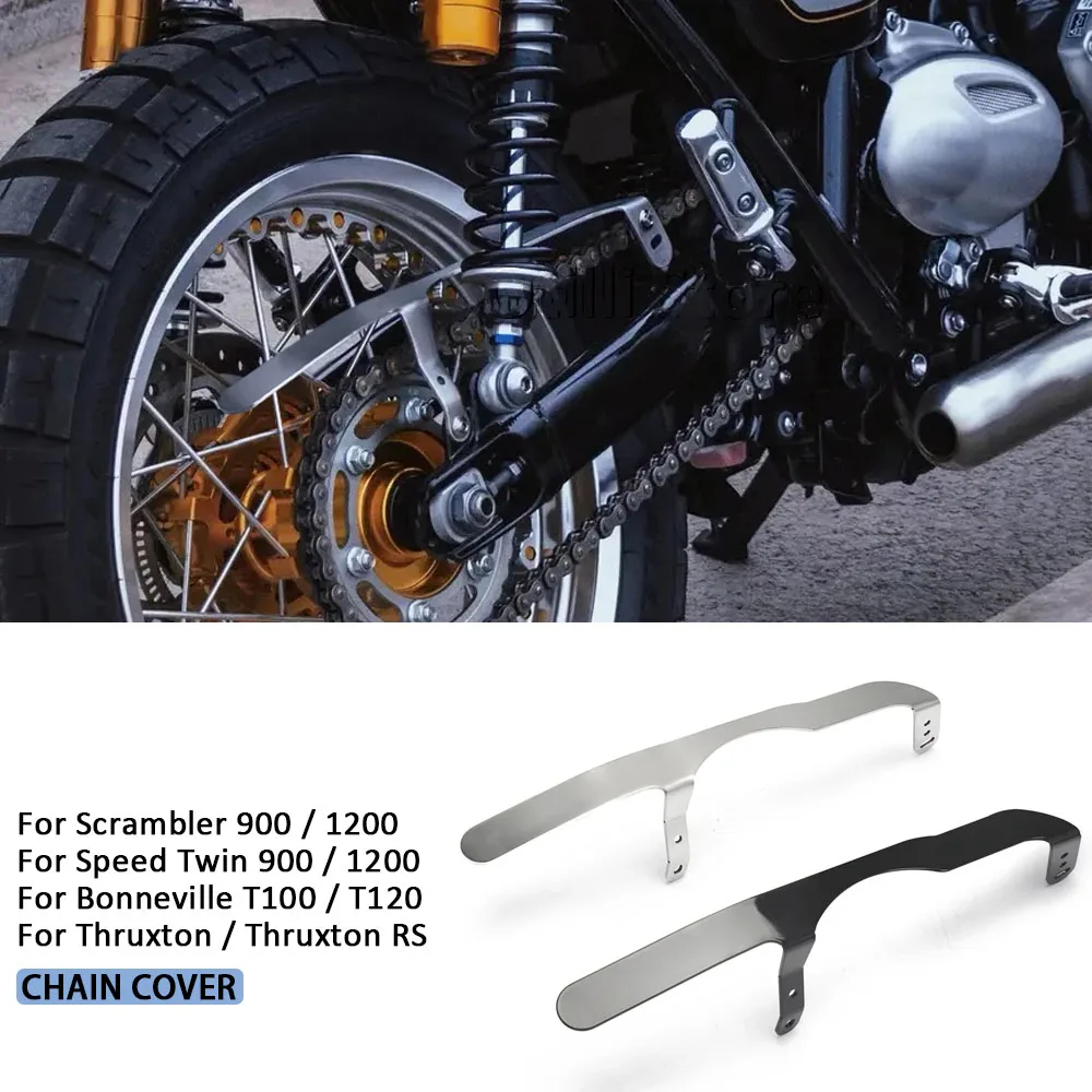 

Motorcycle Accessories For Bonneville T100 T120 Thruxton RS Chain Guard Protctor Cover For Speed Twin Scrambler 900 1200
