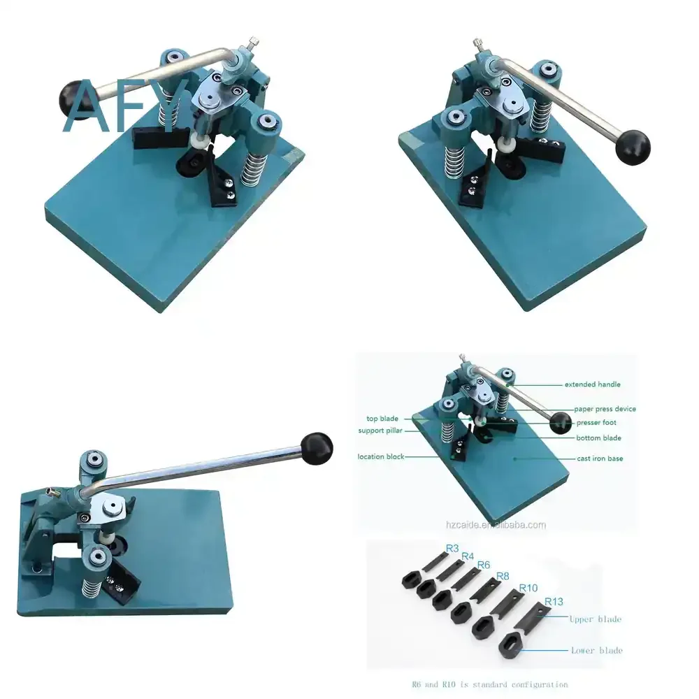 WD-30Y for Desktop 30mm Thickness Heavy Duty Manual Paper Corner Round Cutting Machine for Cardboard Packaging Box Making