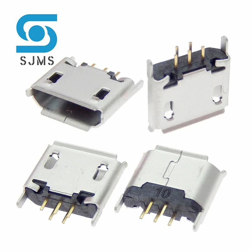 10 szt. Micro mini USB 5pin żeńskie gniazdo pionowe 180 stopni jack 5P bezpośrednie wtykowe USB gniazdo złącza Port zasilający stacji dokującej