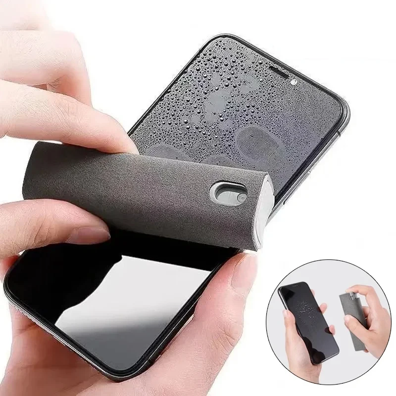 1/2/3/4pcs Phone Screen Cleaning Spray Bottle Wipe Kit for Apple IPhone IPad Cellphone Tablet LCD Screen Cleaner Sanitizing Tool