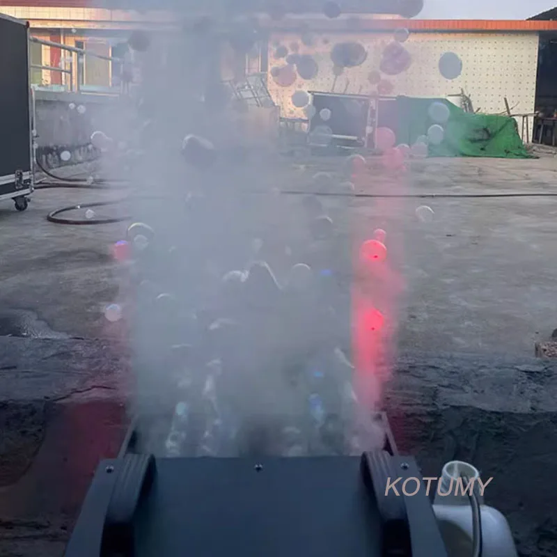 LED Bubble Fog Machine Double Wheel Smoke Bubble Integrated Machine Professional Wedding Event Party Effect Machine 2000W