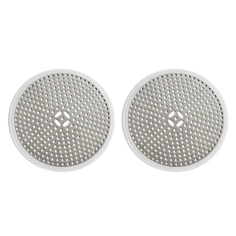 

2pcs Hair Collector Stainless Steel Floor Filter Double Layer Large Drainage Area Kitchen Stopper Bathroom Sink Filter Floor