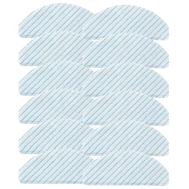 12 قطعة منصات التطهير القابل للتصرف ل Ecovacs T8/T8 +/T8 AIVI/ N8/N8 Pro/N8 Pro +/T9/T9 + ملحقات المكنسة الكهربائية