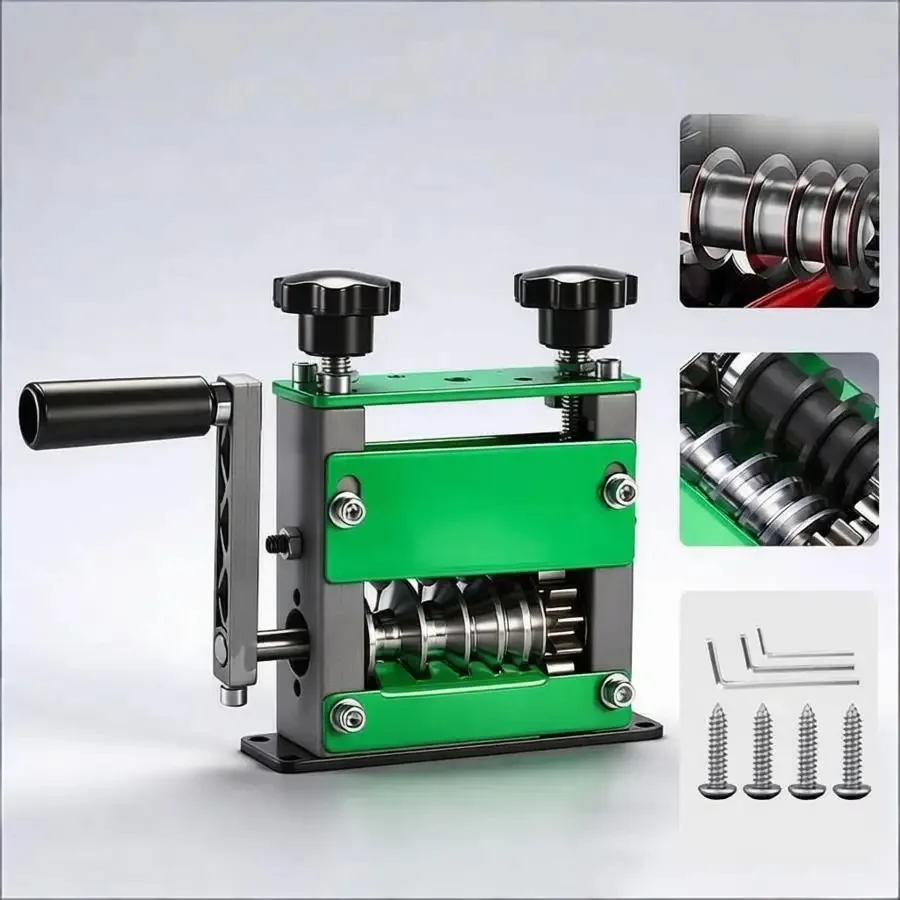 Manual Dual Drive Wire Stripper Machine Hand Crank Portable Cable Peeler for 1-17mm Scrap Copper Aluminum Wire Recycling Tool