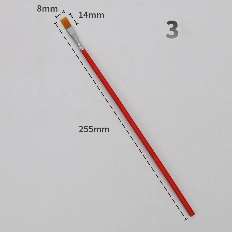 5 개/몫 막대 레드 오일 페인트 브러시 나일론 브러쉬 그림 수채화 브러쉬 아티스트 아트 용품