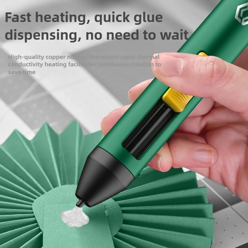 SATA Mini Glue Guns Hot Colorful PenShaped Auto Dispensing Mini Hot Glue Gun with 18 Sticks Set for Crafts DIYer