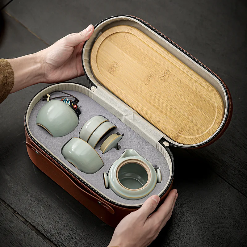 

Travel Tea Set Portable Outdoor Camping Companion Quick Cup