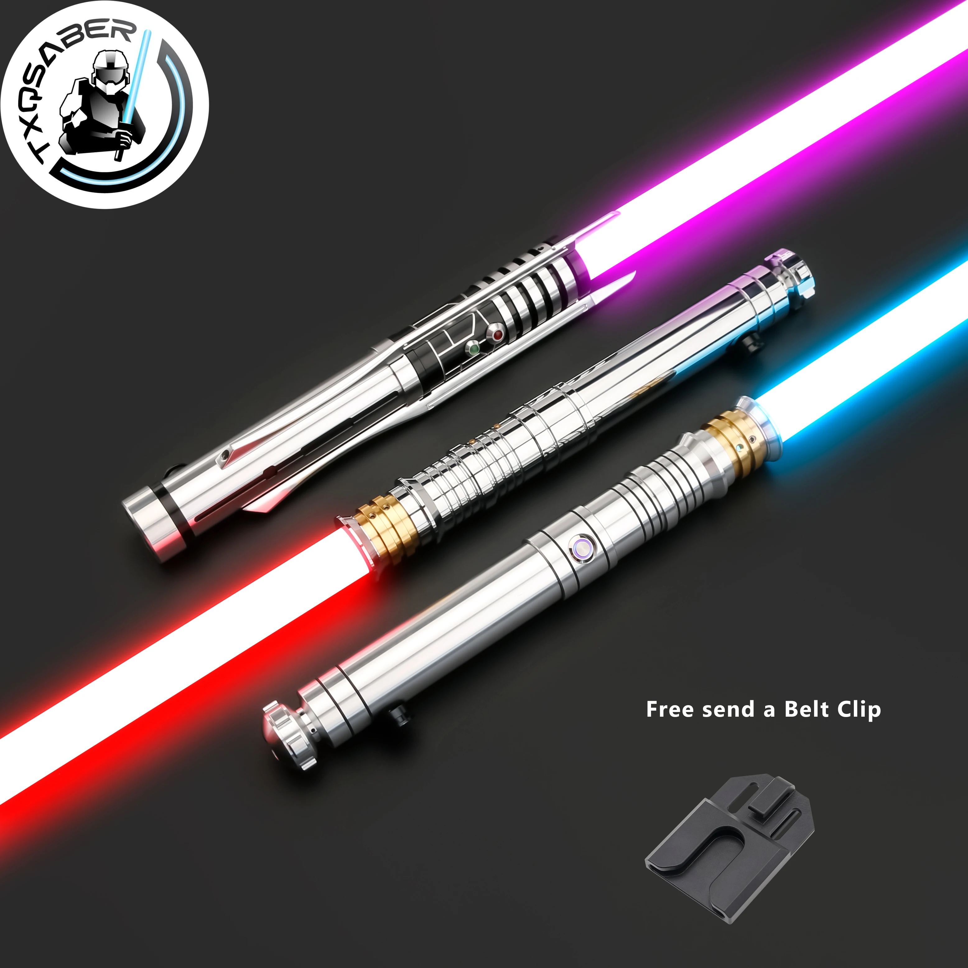 

TXQSABER Световой меч RVJ RVS Pixel Laser Sword Jedi Revan с металлической ручкой FOC Smooth Swing Blaster Light Sword Игрушки для косплея