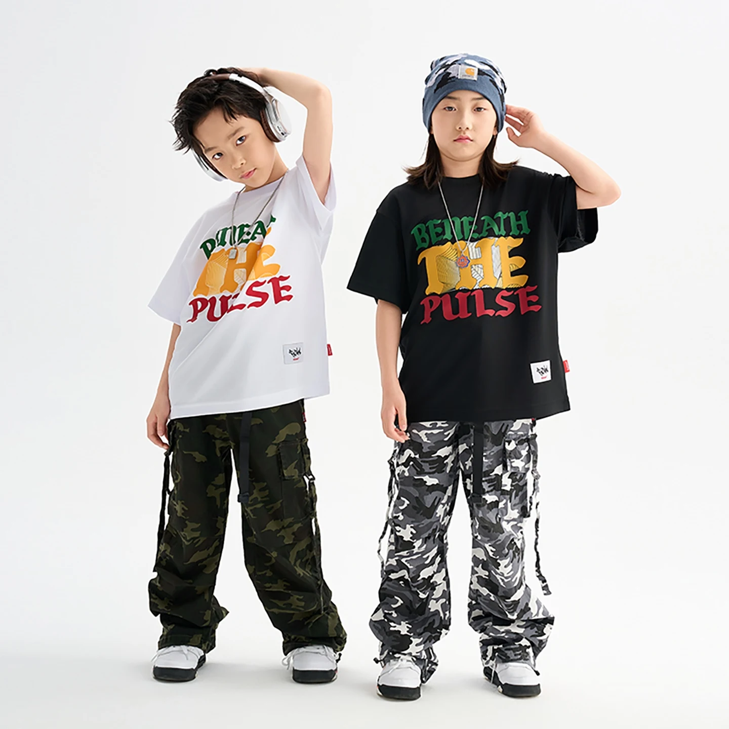 

Summer Ballroom Dance Outfit For Boys Hip Hip Clothing Girls Jazz Dance Competiiton Costumes Kids Cool Street Dancewear DQS19954