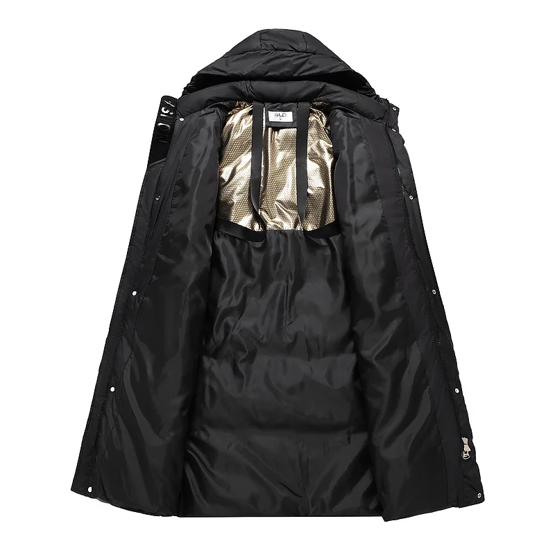Women's Slimming Long Cotton-Padded Jacket Fashionable down Winter 2025 Style with Hood Loose Fit for Comfortable Wear