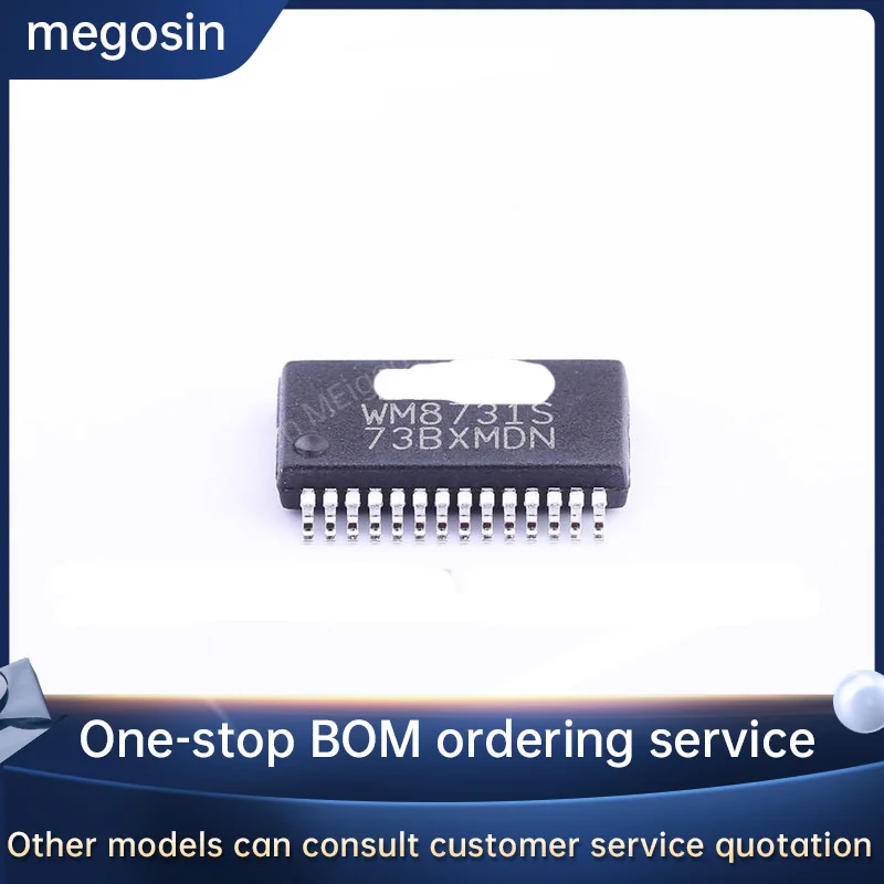 1PCS/LOT  WM8731SEDS/RV WM8731S SSOP28 Internet audio codec chip