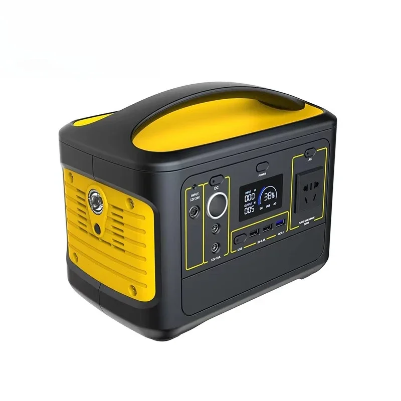 Portable 500W Solar Panel Generator Set 220V Emergency Energy Storage LiFePO4 Silent Operation Multi-Port Camping Pure Sine