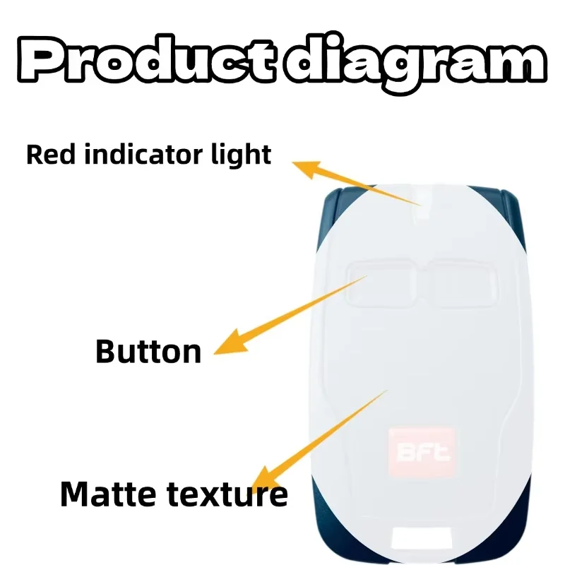433.92MHz Secure Rolling Code Remote Self-Searching Rolling Code Garage Door Opener Automatic Garage Remote Control