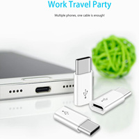 3pcs Universal USB Type C Connector To Micro USB Male To Female Converter,Mini Portable USB C Data Adapter Type C Device