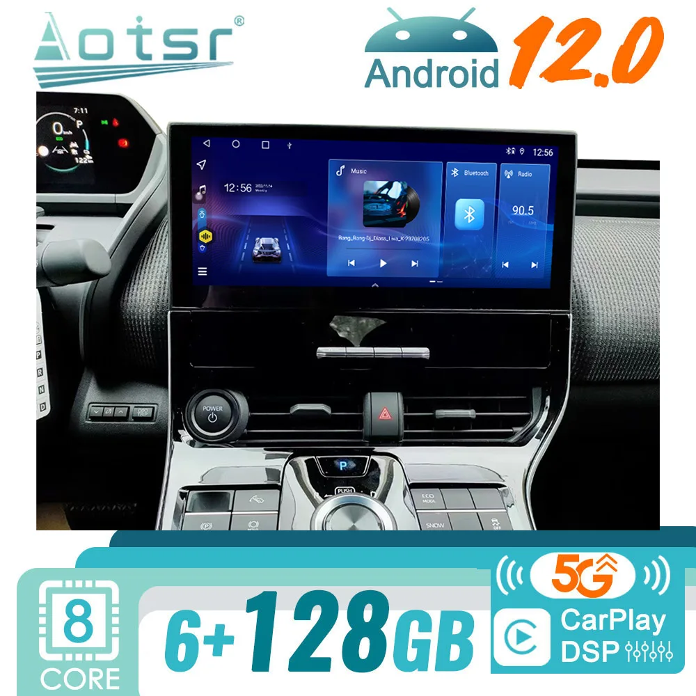 Radio con GPS para coche, reproductor Multimedia con Android, 2DIN, estéreo, vídeo, unidad principal de navegación, pantalla, para Toyota BZX4