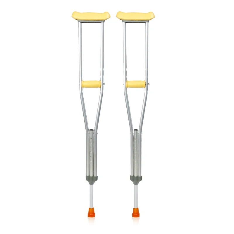 Adjustable Aluminum Underarm Crutches for Elderly and Disabled Medical Walking Stick/Cane for Improved Walking Comfort