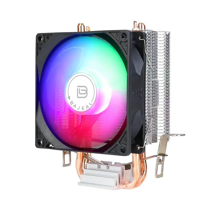 High-Performance RGB CPU Cooling Fan For Intel And For AMD Processors - Efficient Desktop Multi Platform Large Fan Blade