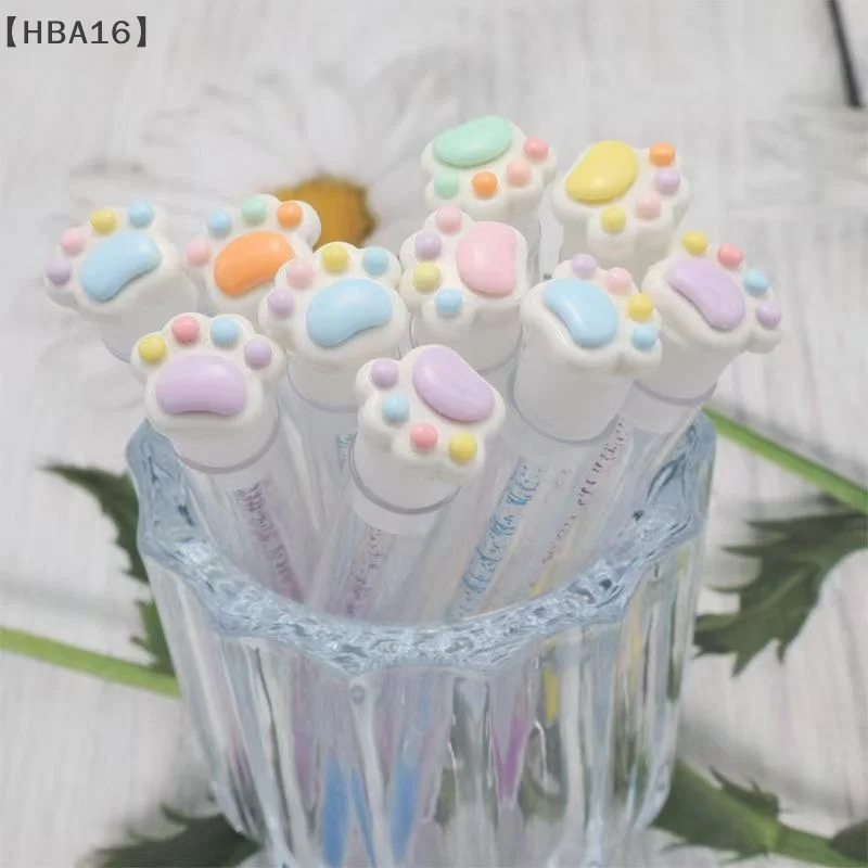 1pc artoon Cat Paw Eyelash Brush Tube Disposable Mascara Wands Tube Reusable Lash Spoolies Brush Dustproof Cleaner Storage Tubes