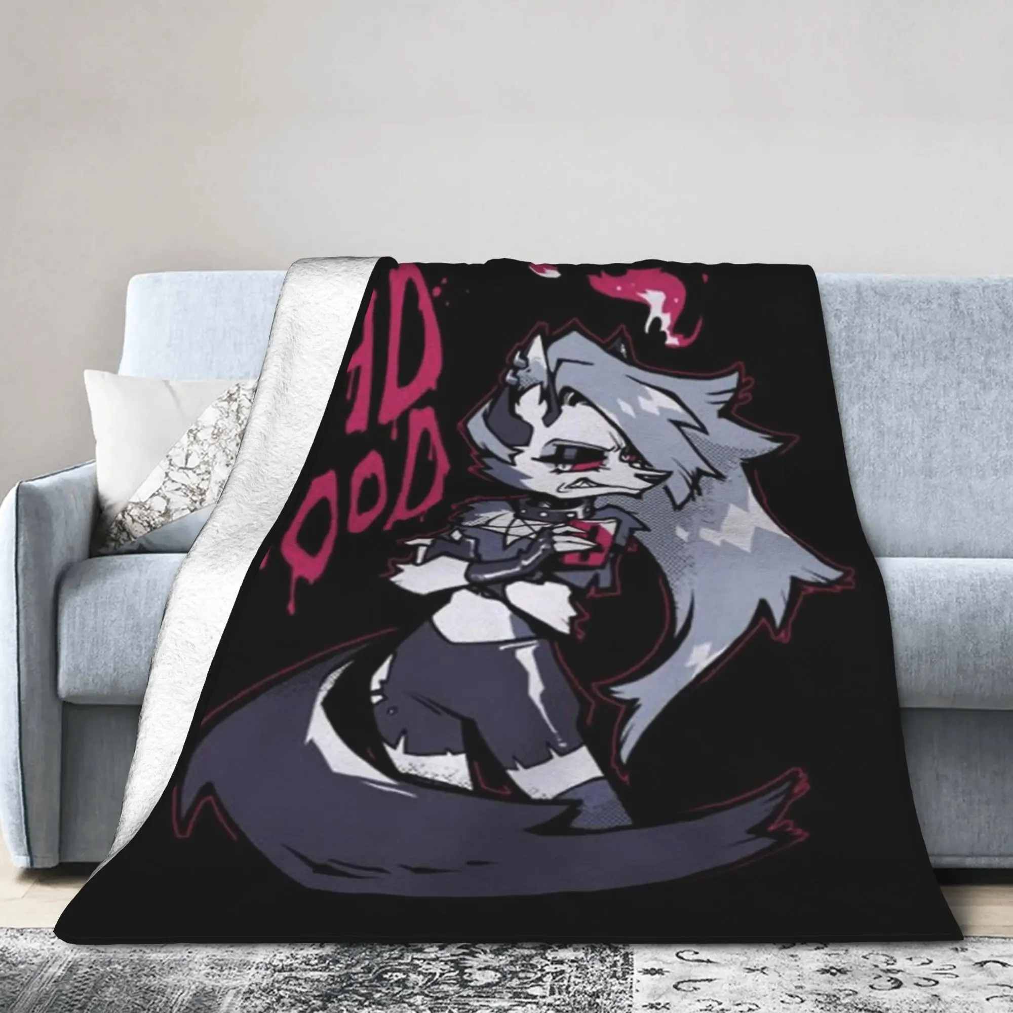 Loona Flannel Blankets  Funny Throw Blanket for  Sofa Bedding Lounge 125*100cm Rug Piece,