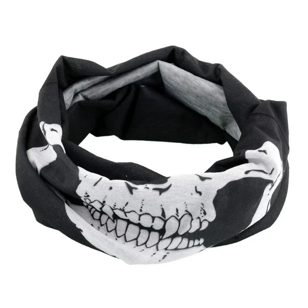 1Pc Outdoor Tactical Motorcycle Training Mask Cool Skull Bike Scarf Balaclava Mask Bandana Motor Bike Sport Neck Real-life Props