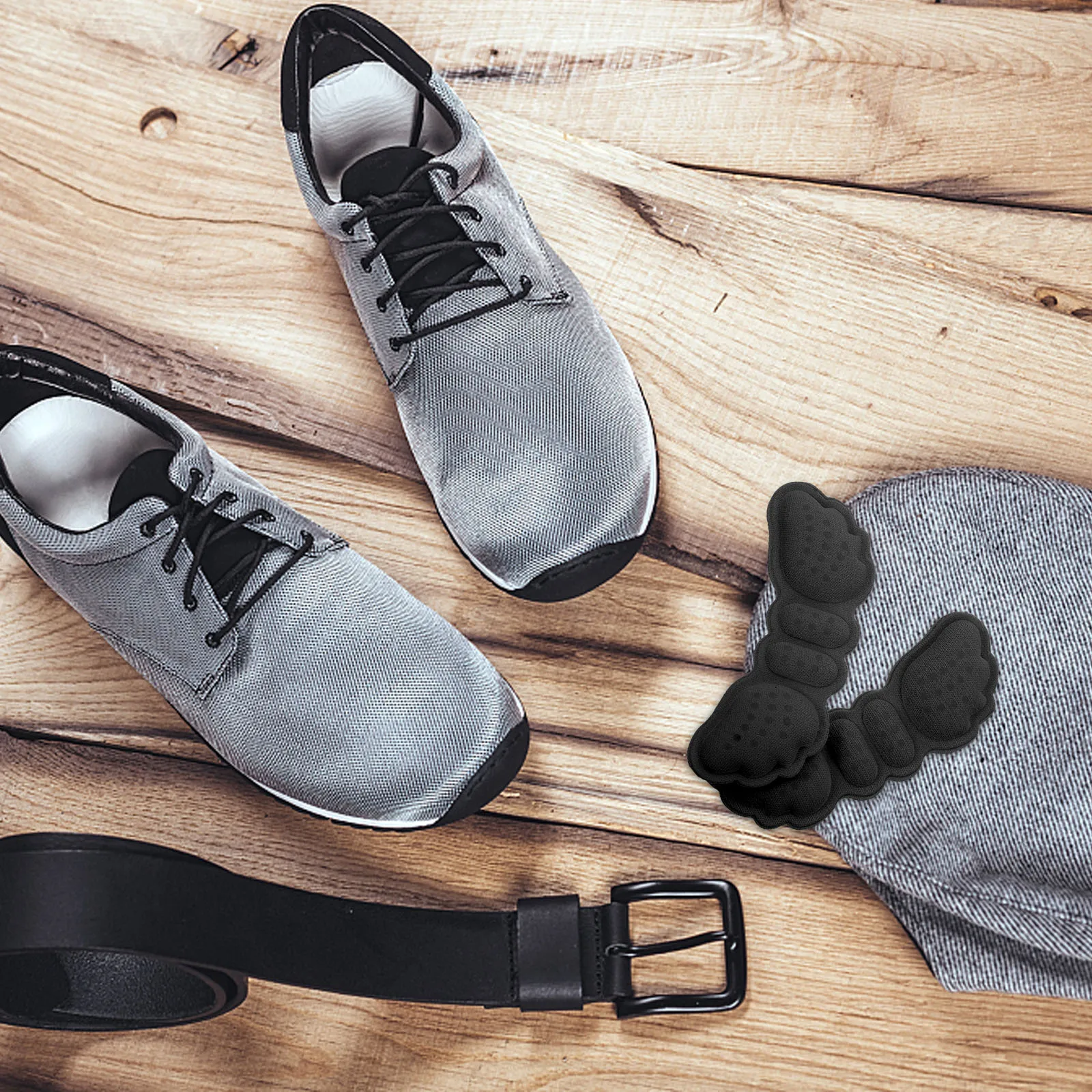 

5 Pairs Foot Pads Anti-slip Patch Anti-wear Heel Wear-resistant Black High Cushion