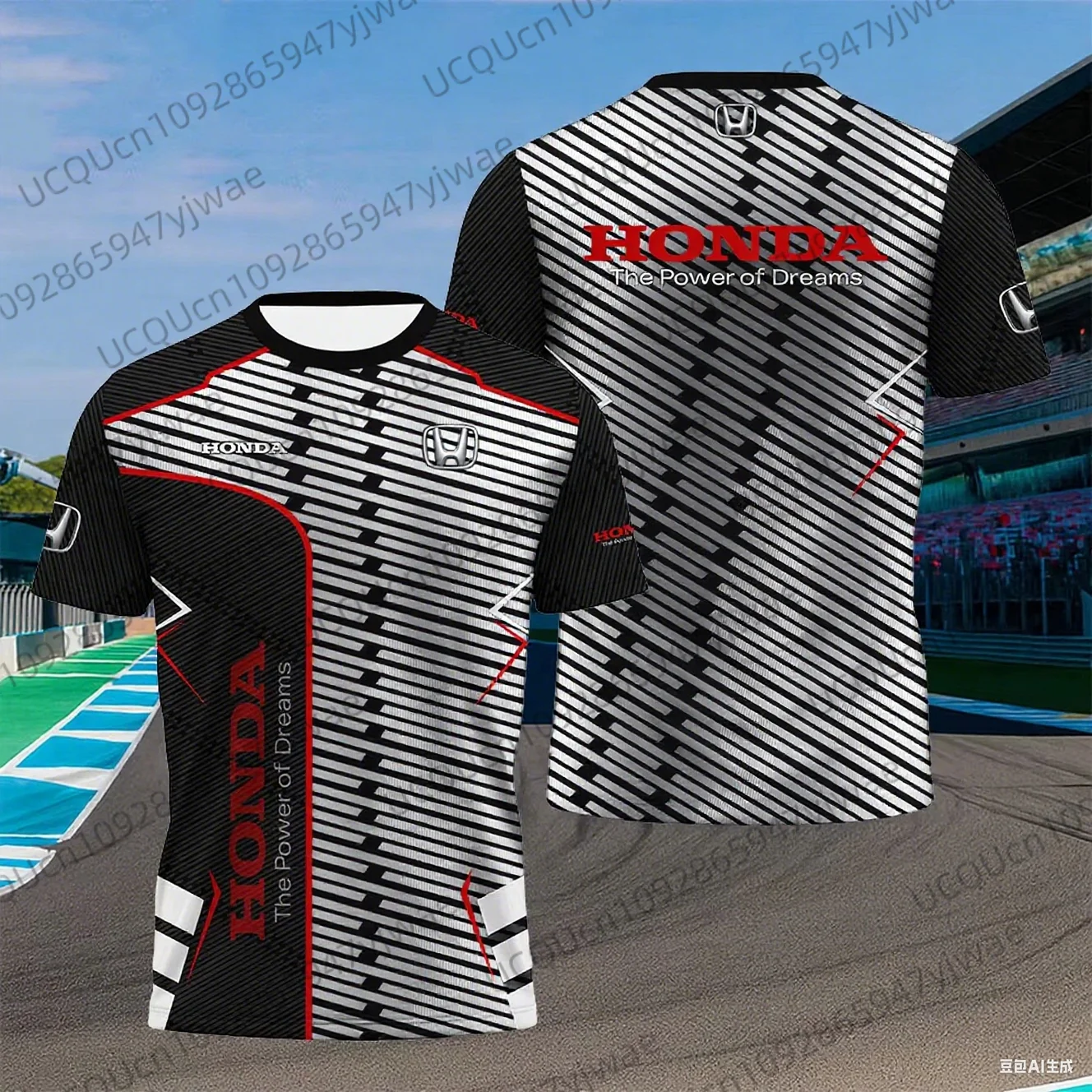 Honda Quick Dry And Breathable Racing Men Summer Motorcycle Biker Jersey Sportswear Short Sleeve Lightweight Outdoor T-shirt image 4
