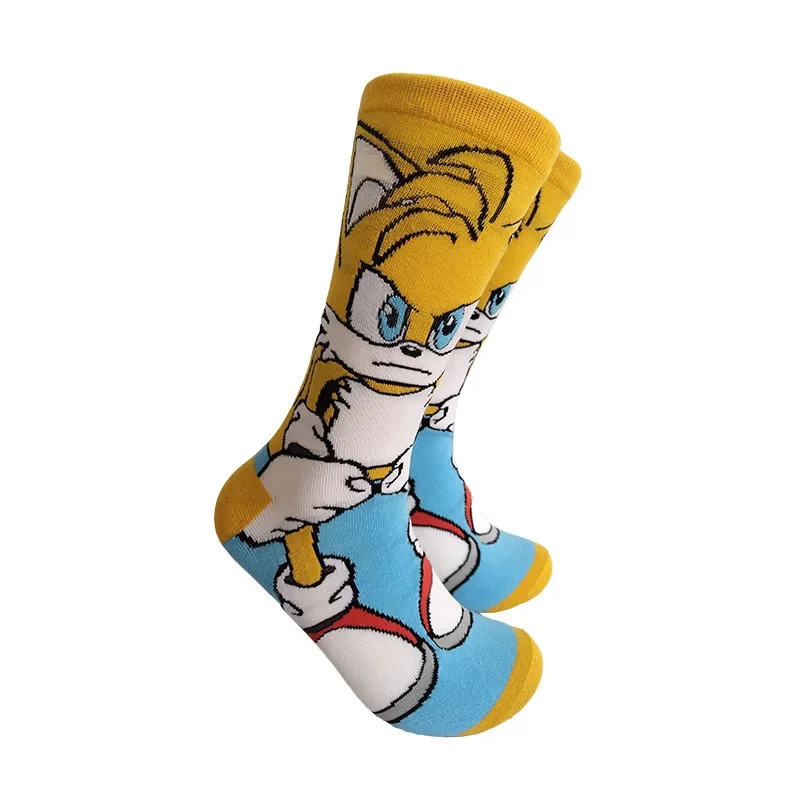 Sonics Stockings Cute Women Men Socks Cartoon Anime Derivative Peripherals Outdoor Sports Basketball Sock Birthday Party Gifts