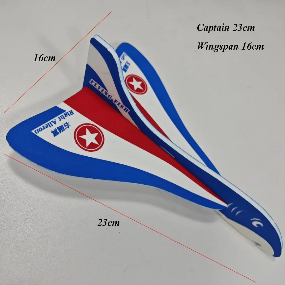 

New DIY Hand Throw Powered Flying Glider Triangle Wing 23*16cm Aircraft Model Planes Assembly Model Toys For Children