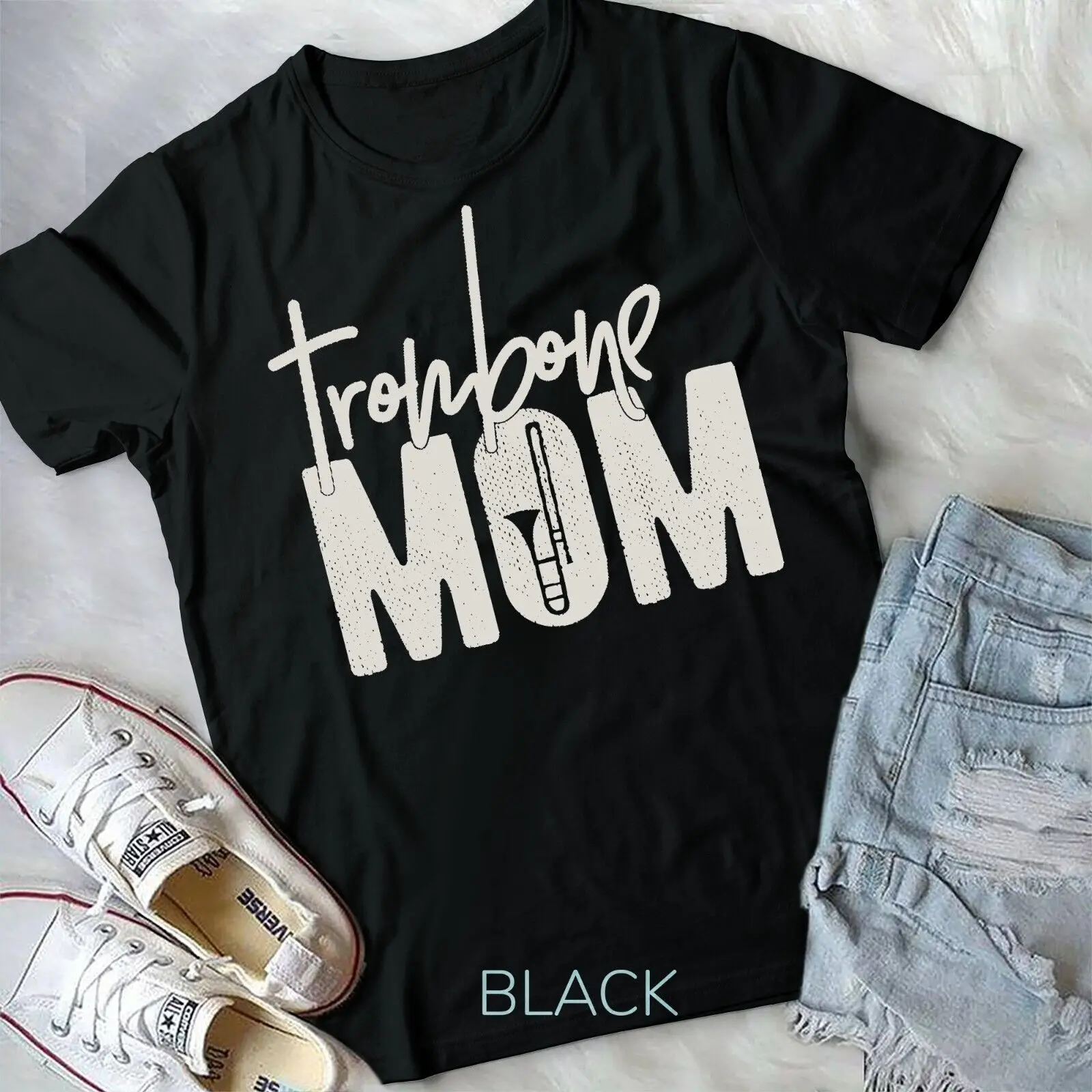 Trombone Mom - Funny Marching Band Gift for Trombone Mother Unisex T-shirt