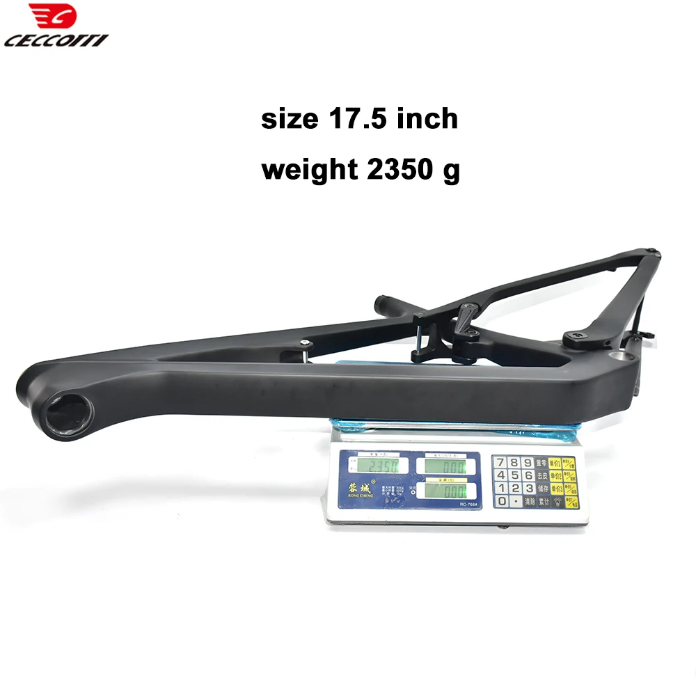 High quality mountain suspension carbon frame threaded BB fit shock 190mm X 45mm 29er MTB carbon frameset - view 6