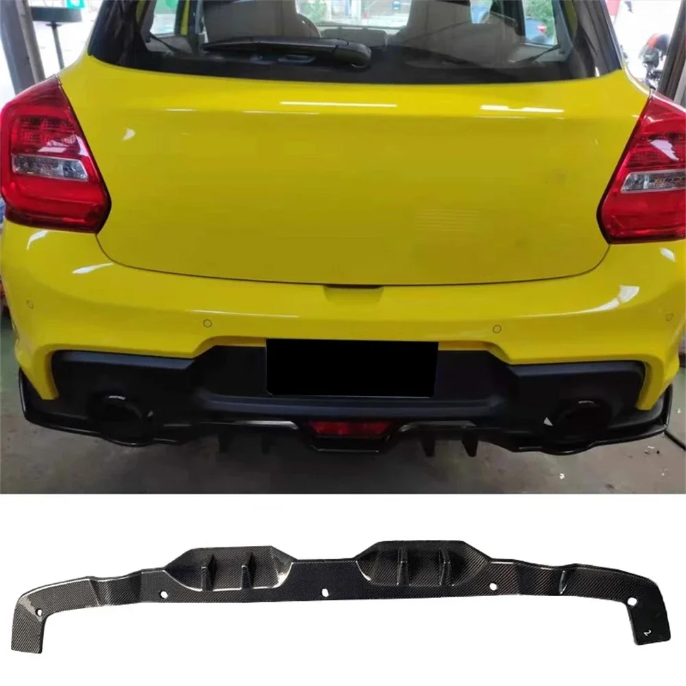 

Car accessories rear bumper modified carbon fibre rear lip for Suzuki Swift anti-collision accesorios