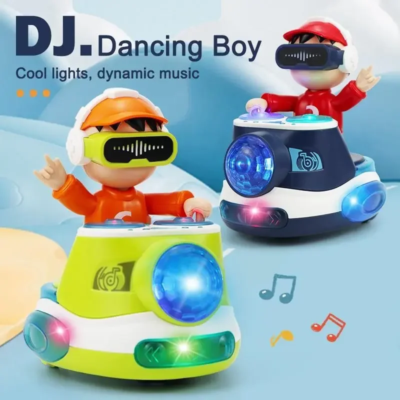 DJ Dancing Toy DJ Musical Toy for Toddlers Dancing Boy with Dynamic Music and Colorful Lights Birthday Gift for Girls Toddlers