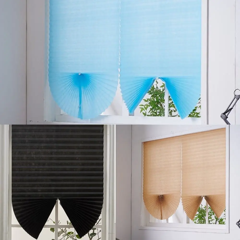 Thermal Insulated Sunshade Curtain Temporary Curtain Non-perforated Travel Window Cover Adjustable UV Block Half Blackout Blind