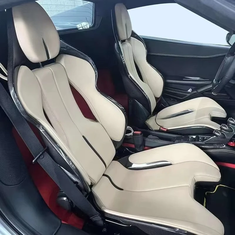 Dry Carbon Fiber Bucket Seat Racing Seats Interior SF90 458 488 812 F8 296GTB Universal Seat
