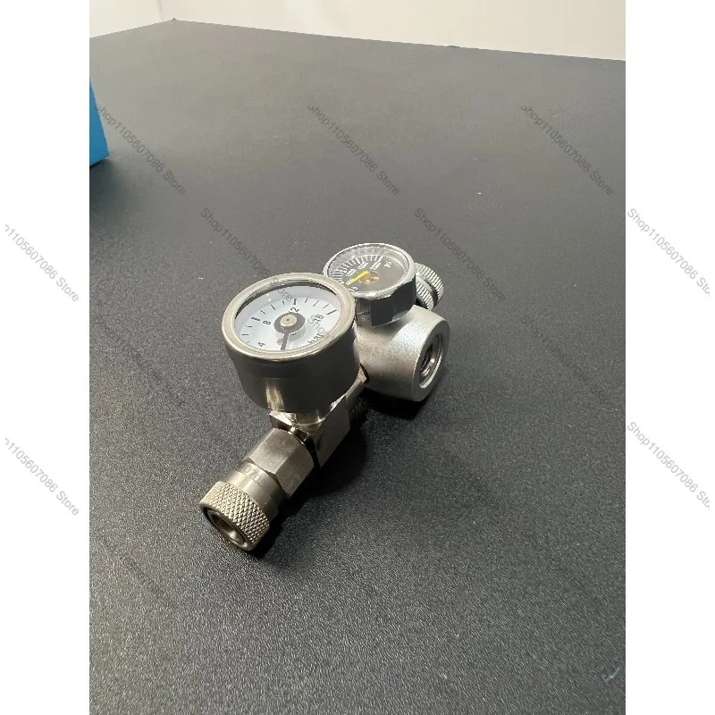 Pneumatic Coffee Machine Pressure Reducing Valve, Double Table Rotary Pressure Reducing Valve 3/8-24