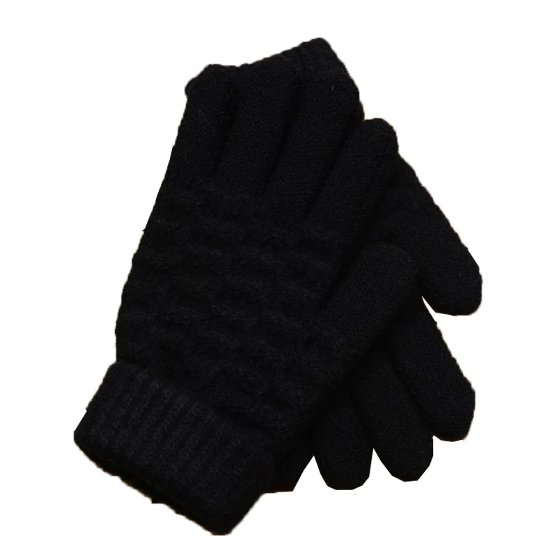 Autumn Winter Warm Baby Gloves  Warm Winter Gloves Children Stretch Mittens Boy Girl Infant Solid Children\'s Gloves 8-15 Years