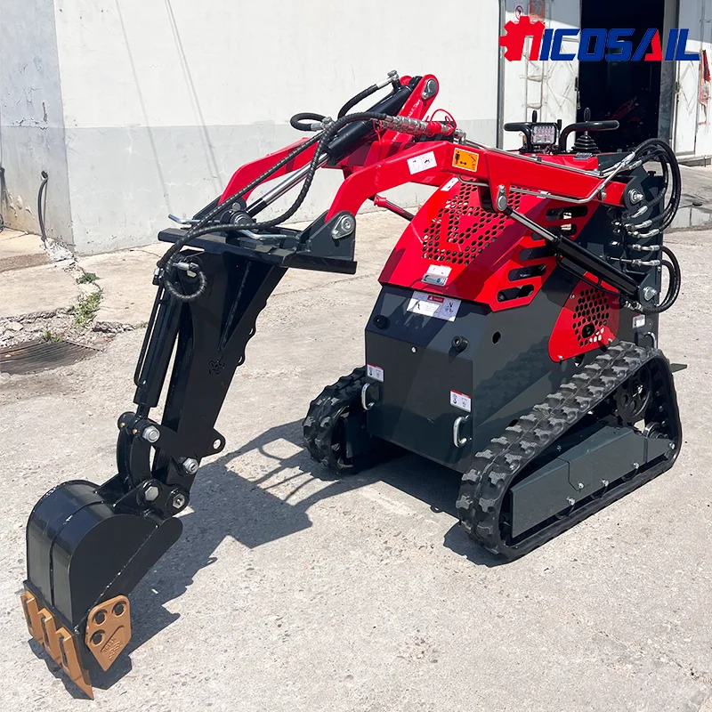 الصين جرافة انزلاقية التوجيه كوبوتا آلات تحريك الأرض عجلة جرافة انزلاقية جديدة جرافة انزلاقية التوجيه #3