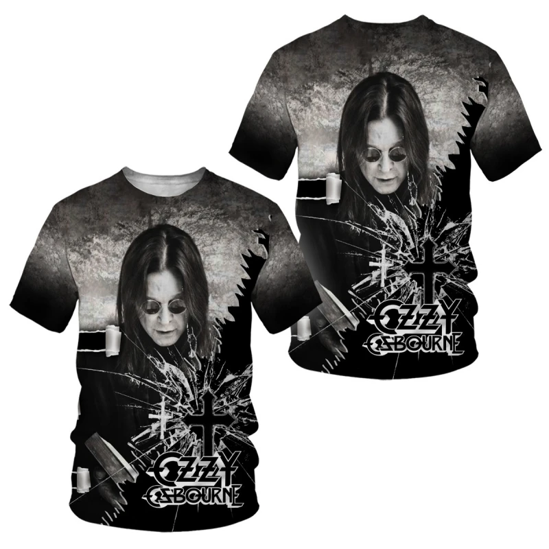 Rock Band OZZY OSBOURNE 3d Printing Tshirt Men Women Fashion T-shirt Hip Hop Tops Tees Kids T shirts Heavy Metal Top