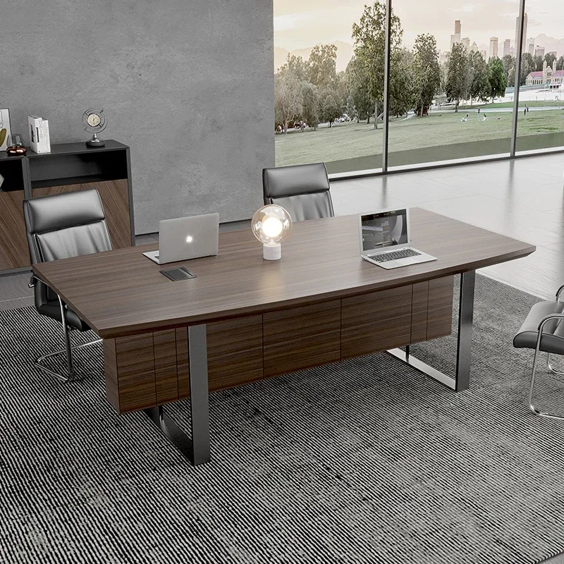 Office furniture Conference table Long table table rectangular simple modern 4-8 people simple long desk