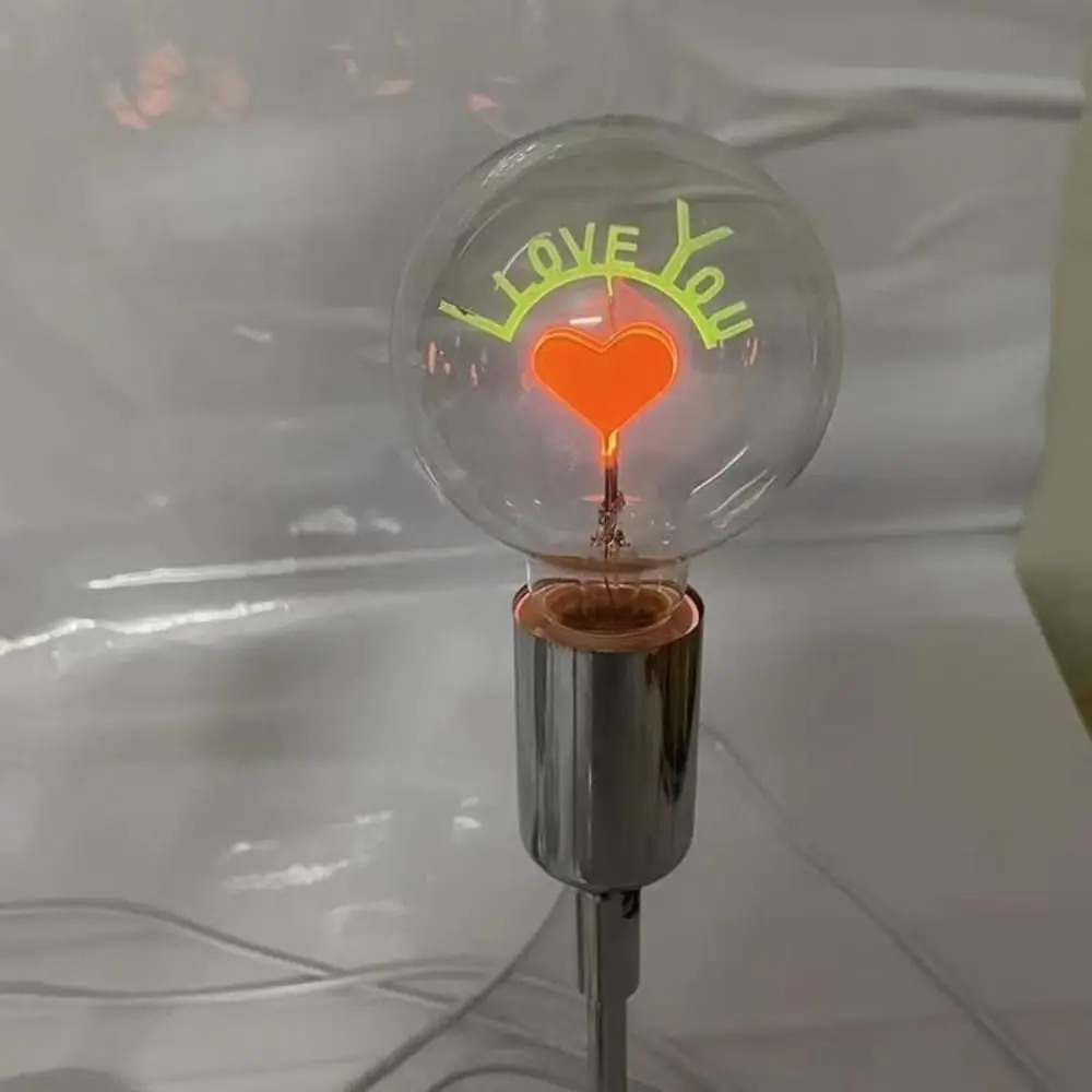 Energy Saving Rose Flame Light Bulb Heart Sunflower Art Light Bulb Atmosphere Love Creative Night Lamp Festival