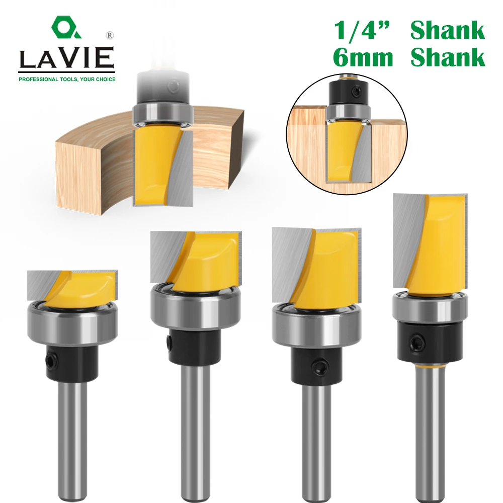 LAVIE 1pc Flush Trim Bit 1/4